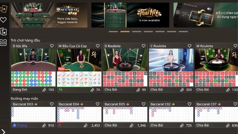 Sòng bạc trực tuyến tại 33win có nhiều trò chơi để trải nghiệm