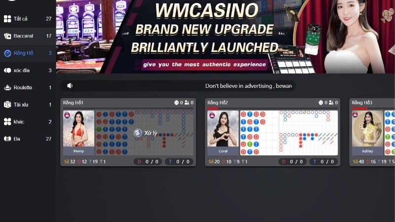 Giới thiệu game đánh bài casino online Rồng hổ