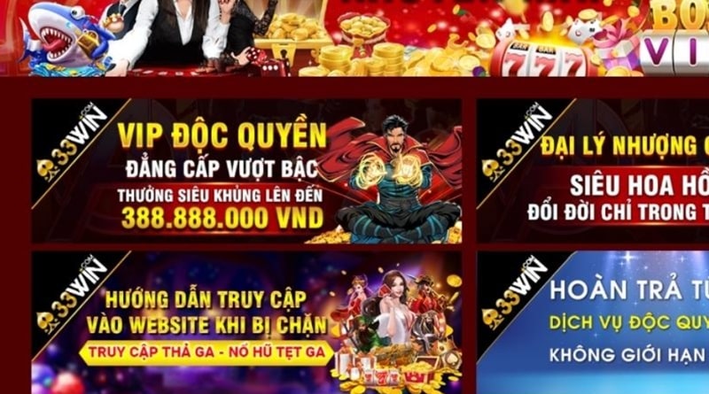 Khuyến mãi 33win dành cho thành viên VIP siêu đẳng cấp