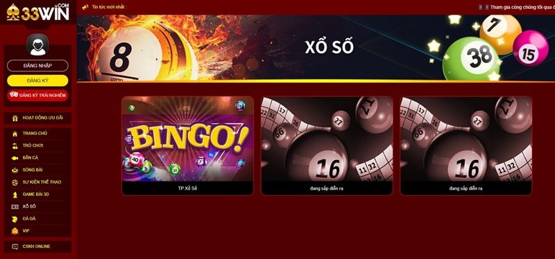 Xổ số 33win có đa dạng hình thức cho người chơi lựa chọn